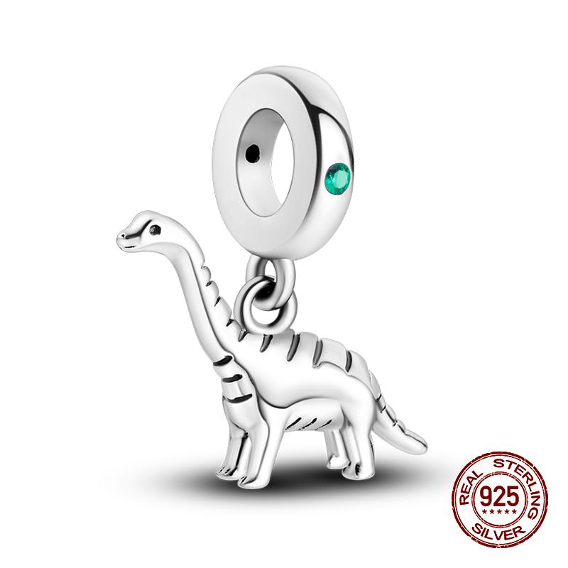 100% стерлингового серебра 925 пробы, лев, собака, слон, светлячок, кошка, дерево жизни, подвески в виде животных, подходят для оригинальных браслетов 925, ювелирные изделия своими руками