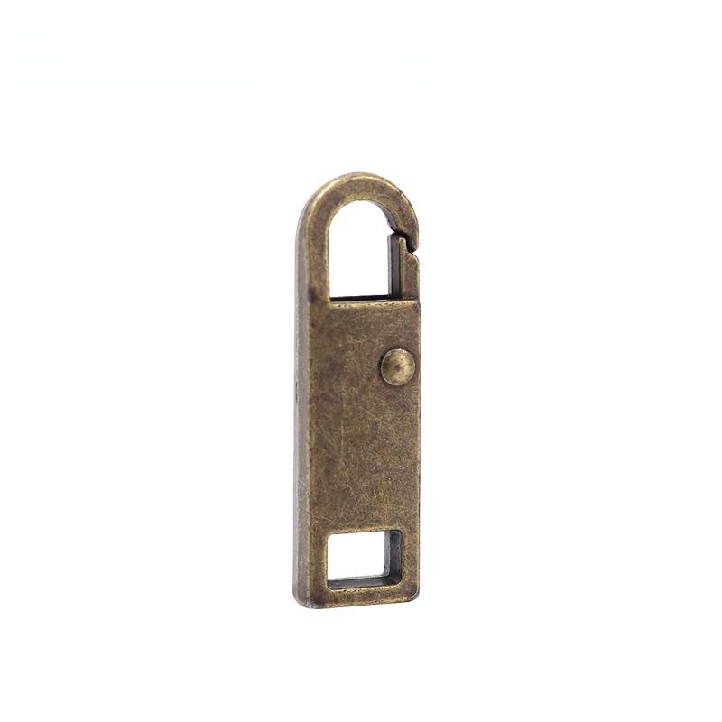 2Pcs Universal Metal Removable Pull Tab Zipper Head Accessories Detachable Zipper Puller for Clothing Bags