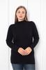 Women's Style Big Size Body Black Plus Size Half Turtleneck Body