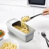 Microwave Noodles Pasta Cooker With Strainer Heat Resistant Pasta Steamer Spaghetti Noodle Cooking Box Tool Kitchen Accessories