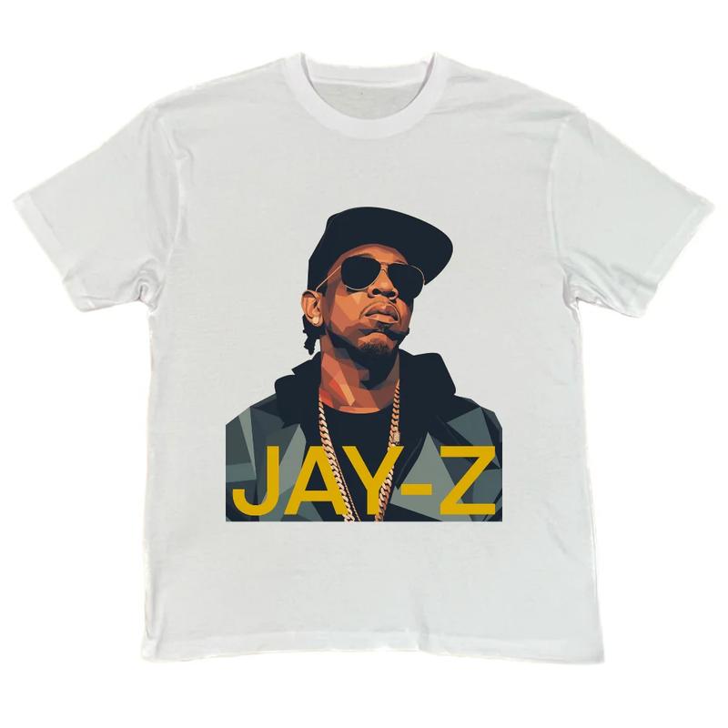 NEW Jay Z Hip Hop Music Cotton White Unisex T-Shirt Graphic Tee