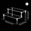 1-5 Tiers Transparent Acrylic Display Stand Risers Rack Display Shelf Clear Pop Figures Cupcake Dessert Perfume Doll Organizer