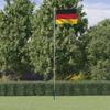 VidaXL Flag of Germany and Pole 6.23 M Aluminium 3147090