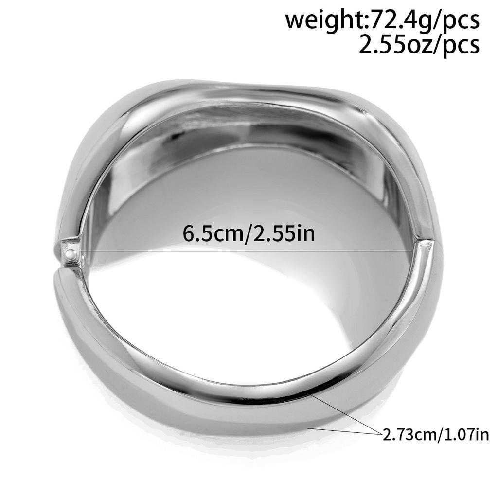 Популярный стиль браслета ювелирных изделий преувеличенный дизайн геометрический сплав браслет гальванопокрытие браслет