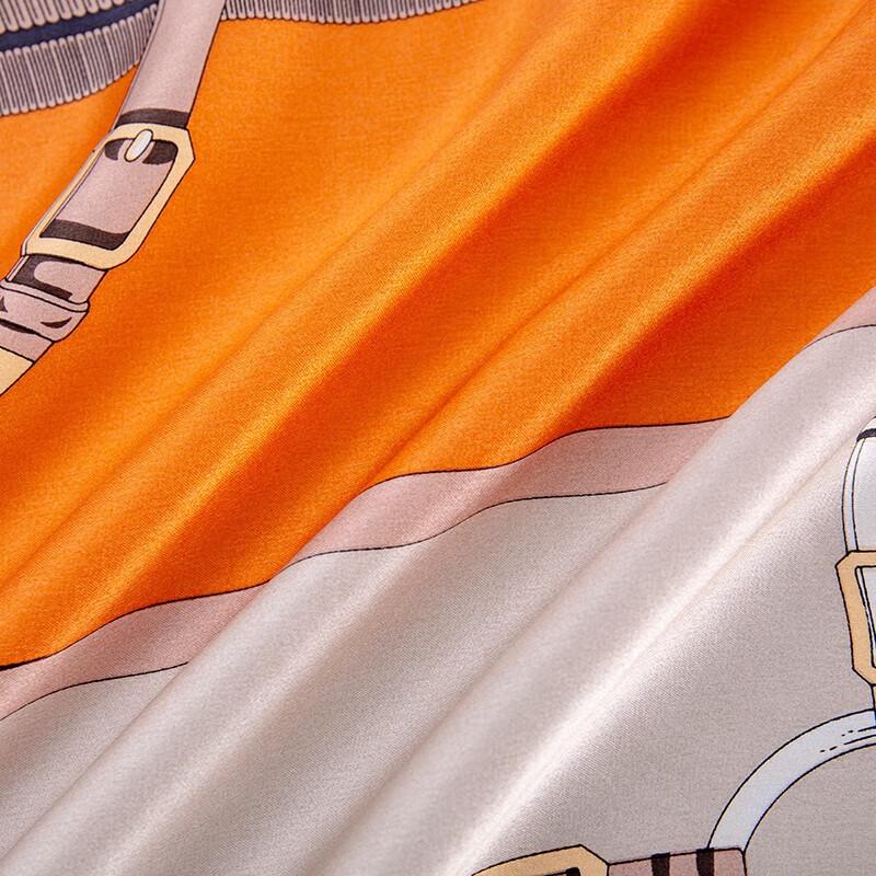 Hengyuanxiang 100% Mulberry Silk Long Scarf