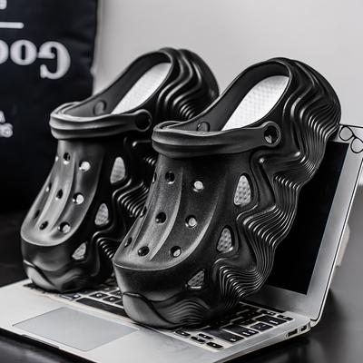 Модные сандалии на толстой подошве для мужчин и женщин, черные, белые, шлепанцы для улицы, модные, с жемчугом, роскошные, с бриллиантами, для DIY, садовые сандалии, клоги, обувь для воды