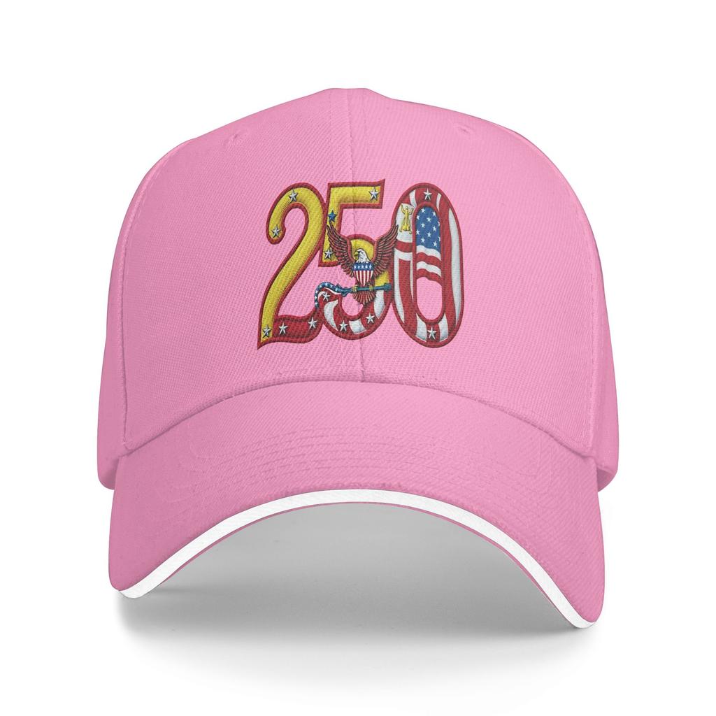 250th Birthday Patriotic USA Flag Casual Baseball Cap Outdoor Sport Trucker Hat Summer Sunscreen Couple WomenBaseball Caps