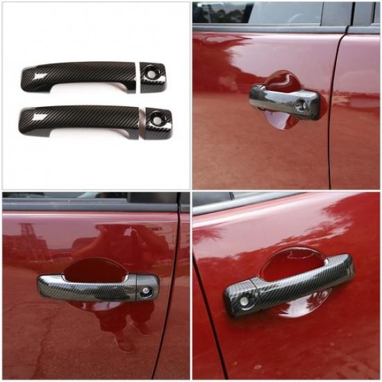 For Toyota FJ Cruiser 07-21 ABS Fiber Exterior Side Door Handle Cover Trim
