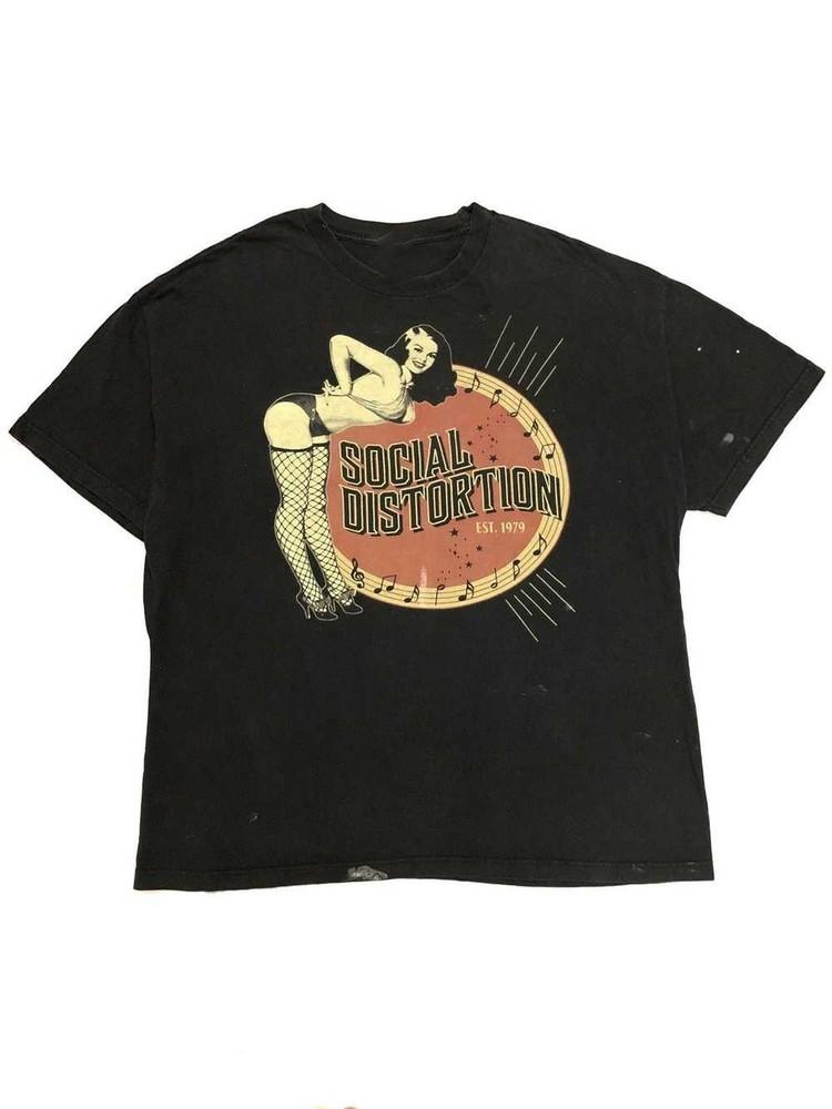 Vintage Social Distortion Band Live in Concert T-shirt All Size S to 5XL NZ245