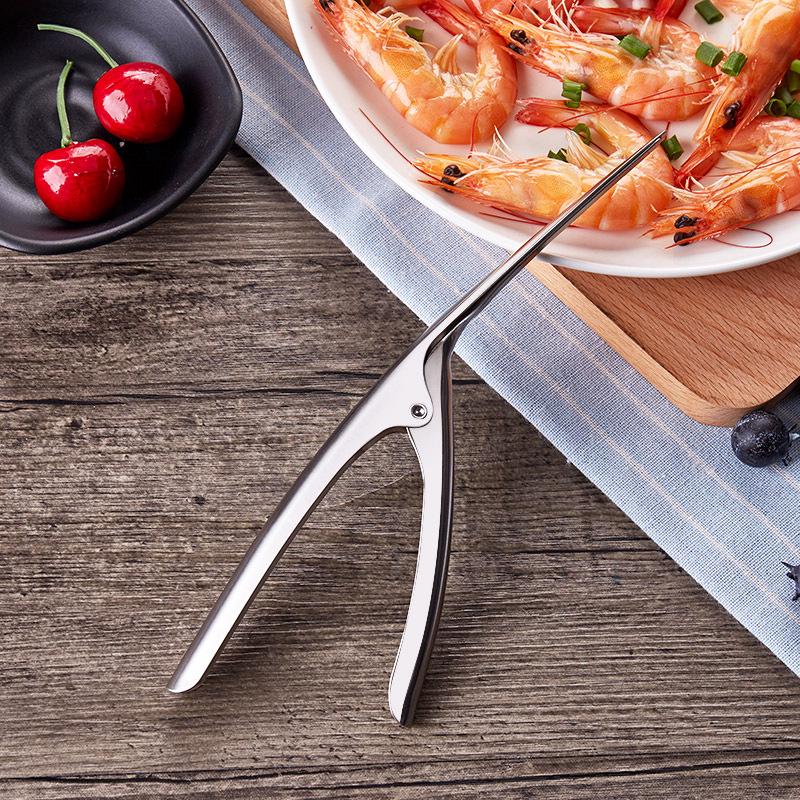 Stainless Steel Prawn Peeler Shrimp Deveiner Peel Device Creative Kitchen Tools