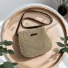 Casual Messenger Straw Woven Bag New Summer Simple Hand Straw Bag Woven Bag Vacation Beach Bag Versatile Women's Bag Factory