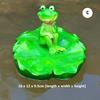 Cute Resin Pond Floating Frogs Statue Outdoor Garden Decorative Water Frog Sculpture For Home Garden Park Decor Ornament