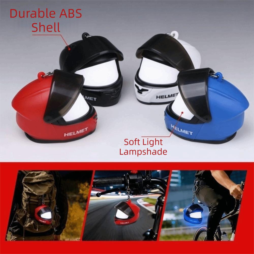 3D Helmet Keyring Light LED Creative Bag Key Pendant Party Favor