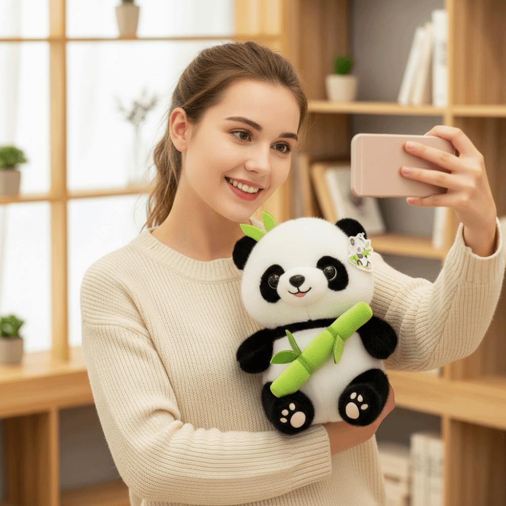 25cm Size Kawaii Panda Soft Stuffed Bear Doll Animal Bear Plush Toy  Kids Presents