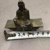 Old Chinese Bronze Copper Handmade Guanyin Bench Buddha Buddha Statue