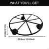 Plant Stand Planter Roller,Base,Flower Pot Rack Iron Pots Holder Tray with 360° Wheels Plants