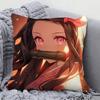 1 шт. Наволочка для подушки с изображением Незуко из Аниме Клинок Истребителя Демонов, квадратная, для спальни, дивана, для отдыха и комфорта, карливингрум, домашний декор, 40X40