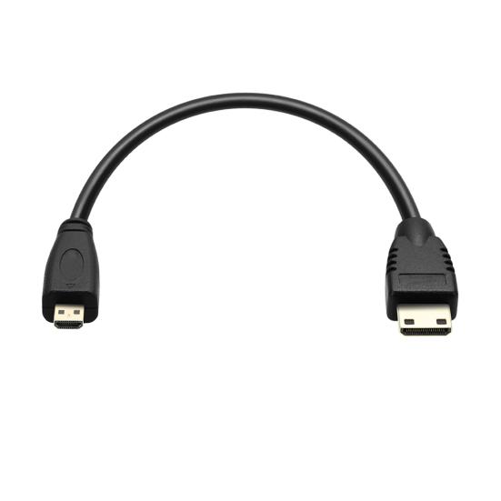 0.3m/1m/1.8m High Clarity To Micro HDMI-compatible 1080P Mini Male Converter Cable Cord