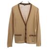 Sanyo Shokai Wool, Silk, Cashmere Blend Long Sleeve Knit Cardigan Women Used