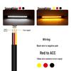 Dual-Color LED Motorcycle Turn Signal & Shock Absorber Light Strip