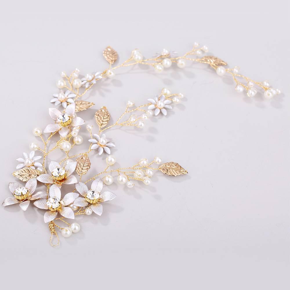 Повязка на голову с кристаллами Halo Hairband Leaf Crown Bride Ободки Свадебные аксессуары для волос