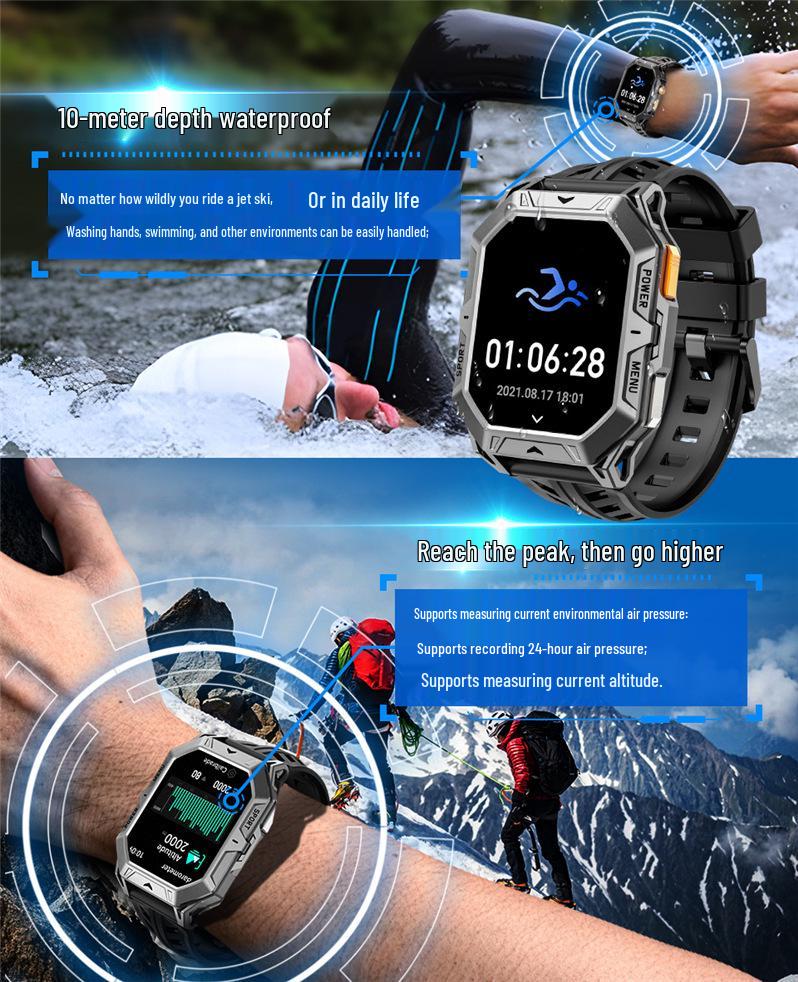 Умные часы X1PRO: Bluetooth-звонки, Голосовой помощник, Барометр, Шагомер, Компас, GPS, Спортивные часы