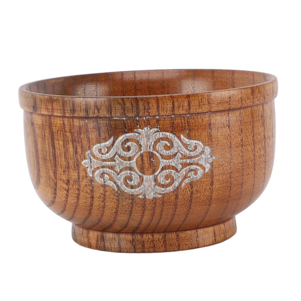 Миска из кислой древесины ююбы, защищающая от ожогов, для риса, еды, молока, чая, супа.