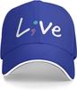 Semicolon Live Awareness Baseball Cap Polyester Adjustable Sandwich Hat Casual Unisex