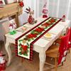 Рождественская дорожка для стола Веселые рождественские украшения для дома 2024 года дорожка для стола Рождественские украшения Navidad Natal Подарок на Новый год 2025