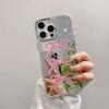 Acrylic Mirror Suitable for Apple 15pro Spring and Summer 11 Bow 13 Girl 16 Hard Iphone 12p Mobile Phone Case