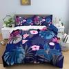 Leaves Duvet Cover Set 3D Flower Printed Bedding Set Comforter Cover With Pillowcase Single Twin King Queen Bedclothes 2/3Pcs