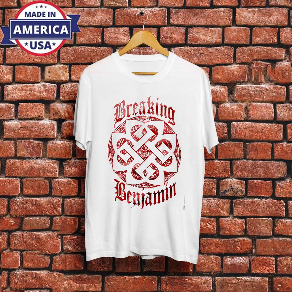 Breaking Benjamin Подарок для фаната Футболка унисекс для тура Полный размер S-5XL BE2800 Футболка унисекс