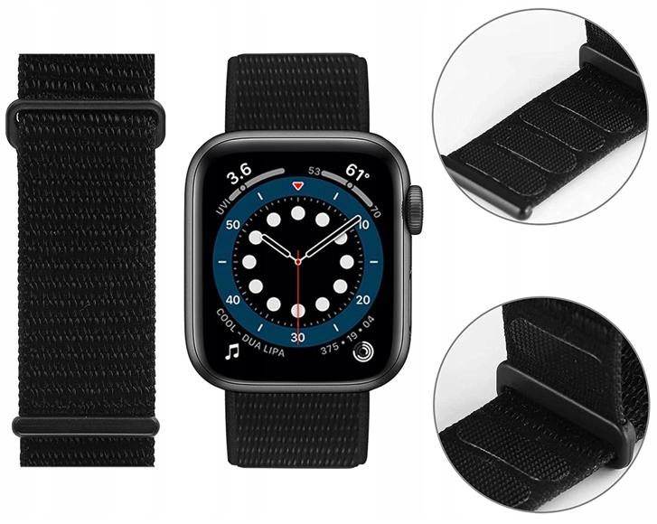 Ремешок Для Apple Watch 1/2/3/4/5/6/7/8/9/Se 42/44 Черный Материал