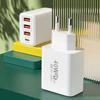 Зарядное устройство USB Type C, 40 Вт, 4 порта, быстрая зарядка 3,0, вилка европейского стандарта, быстрая зарядка для IPhone, Samsung, Xiaomi, адаптер для зарядки мобильного телефона PD