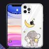 Прозрачный чехол для Apple iPhone 13 Mini 12 11 Pro Max XR SE 2020 7 8 Plus X XS 6 6S, мягкий чехол для телефона с мультяшным слоном и кроликом