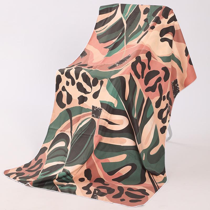 Locomotive Enthusiasts Sports Towels Quick-drying Double-sided Velvet Beach Towels Printed Bath Towels