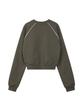 REST&RECREATION Cropped Raglan Sweatshirt - Dark Gray