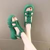 Fashion Roman Style Platform Round Toe Tip Sandals for Women Summer On Sale Low Price Chic and Elegant Original Comfortable Woman Shoes