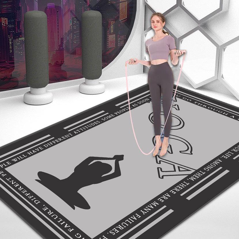 Нескользящий коврик для йоги, танцев и фитнеса с амортизацией для медитации и тихих упражнений