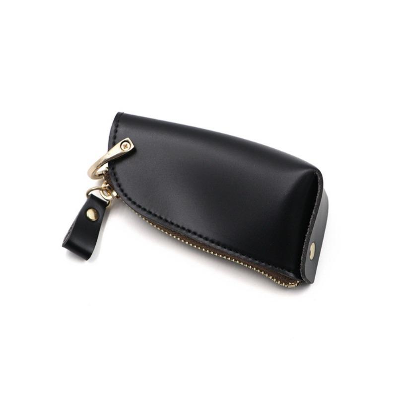 1 шт. Винтажный креативный кожаный брелок на молнии, чехол для ключей, ключ от машины, ключ от дома, многофункциональный брелок-кошелек