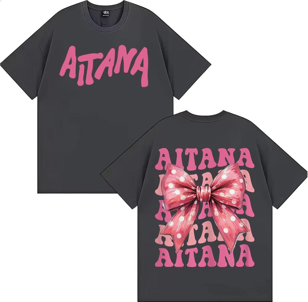Singer Aitana Cuarto Azul Butterfly Graphic T Shirt Men Women Harajuku Aesthetic Streetwear T Shirt Cotton Casual Loose T-shirts