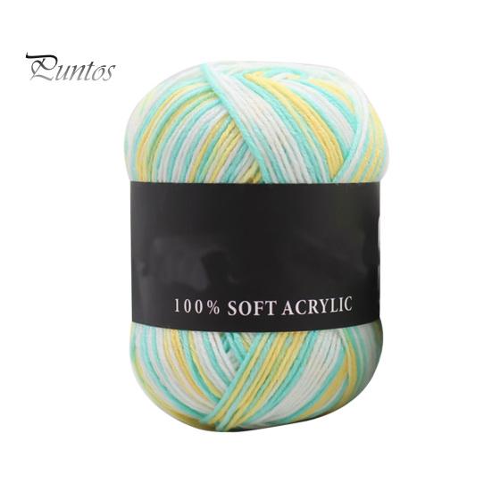 Шерстяная пряжа тройных брендов, мягкая молочно-хлопковая однотонная вязальная пряжа для свитера