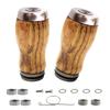 VISPREA Wooden Pack of Power Reel Handle Sandalwood and Compatible with Shimano and Daiwa Power Reel Baitcasting and Spinning Replacement with yu364 2