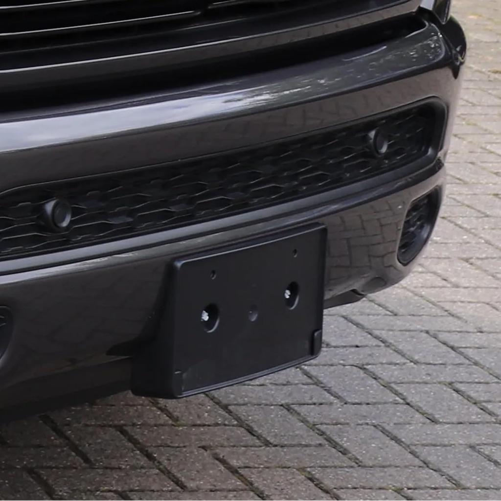 Front Bumper License Tag Plate Frame Bracket Holder Compatible With 2024 Dodge Ram 1500 Replace CH1068151 68274215AE