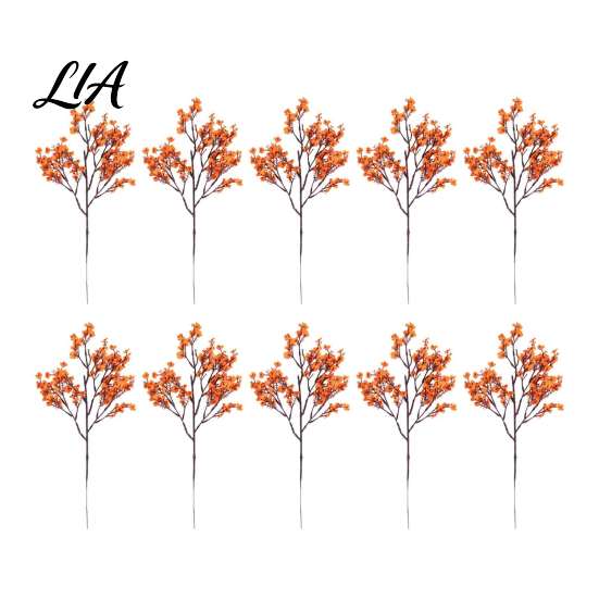 Lifelike Faux Floral Arrangements 10Pcs Babys Breath Artificial Flowers, Real Touch Fake Silk Flowers No Maintenance Flower Bouquets for Home