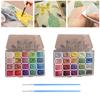 Watercolor Paint Set Shimmer Metallic Paints Set Colorful Pearlescent Watercolor Paints for Painting Enthusiasts