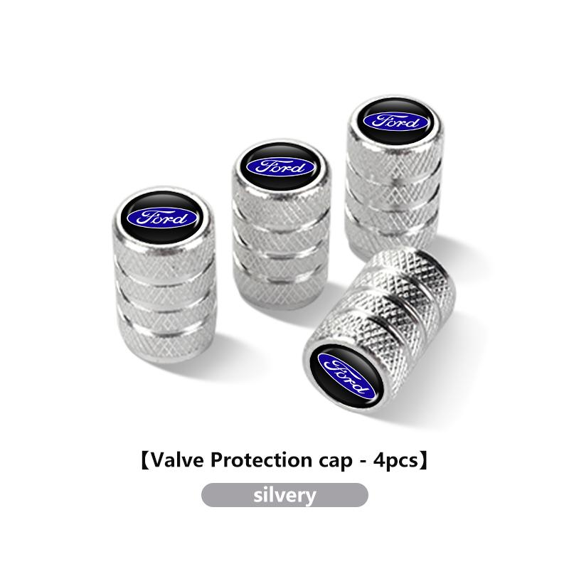 4PCS Car Logo Wheel Tire Valve Stem Caps Airtight Cover Auto Interior Accessories For Ford mk2 mk3 Ranger Mondeo mk4 S-MAX Kuga