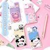 100Sheets Stationery Sticky Notes Cartoon Animals Message Notes Portable Notebook