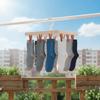 Windproof Collapsible Clothes Drying Rack Plastic Hanging Drying Rack Sock Drying Clip Travel