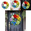 Party Venue Decor Artificial Flower Wreath For Seasonal Events With Durable Plastic And Polyester